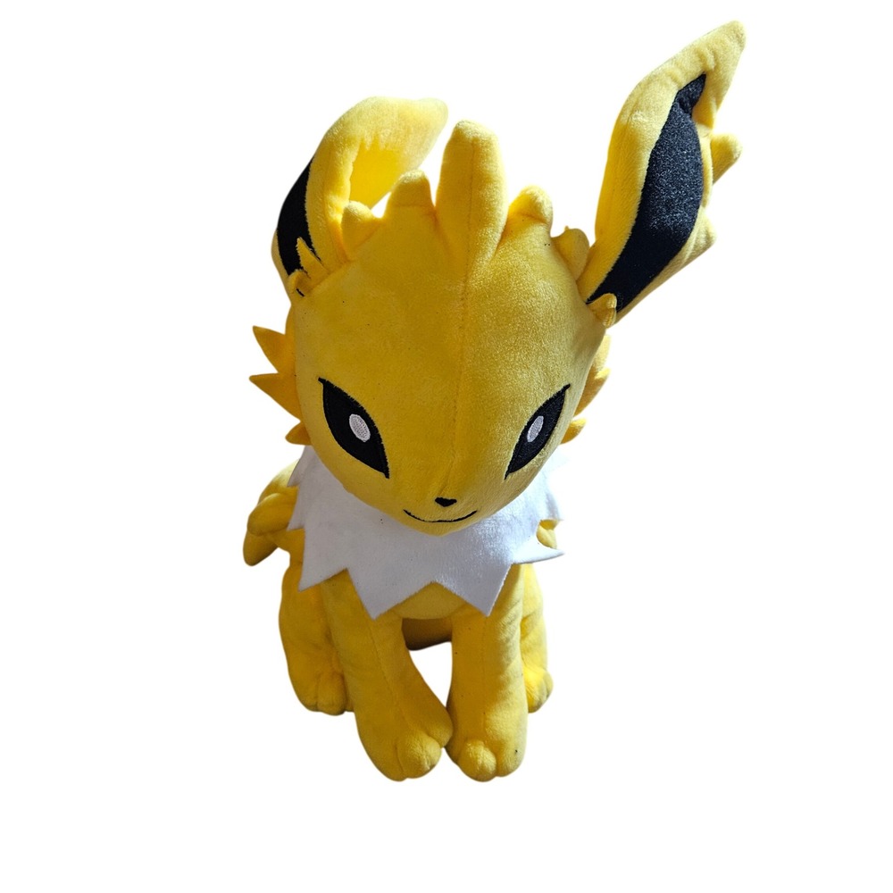 Nintendo 1997 Pokemon Jolteon Plush 11" Eeveelution 3rd Round Stuffed Toy Yellow